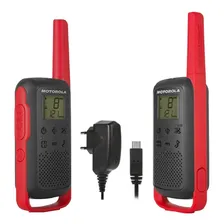 2 Radio Motorola T210br Ht Transmissor Com Carregador Bandas De Freqüência Uhf Cor Preto Foto  mini 1
