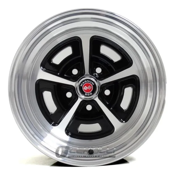 2 Rodas Para Opala Magnum 500 Kr / Aro 15x7 Cor Borda Diamante Foto 1