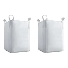 2 Sacos Big Bag Ensacar Poda Jardinagem Entulho 1200kg Cor Branco Foto mini 1