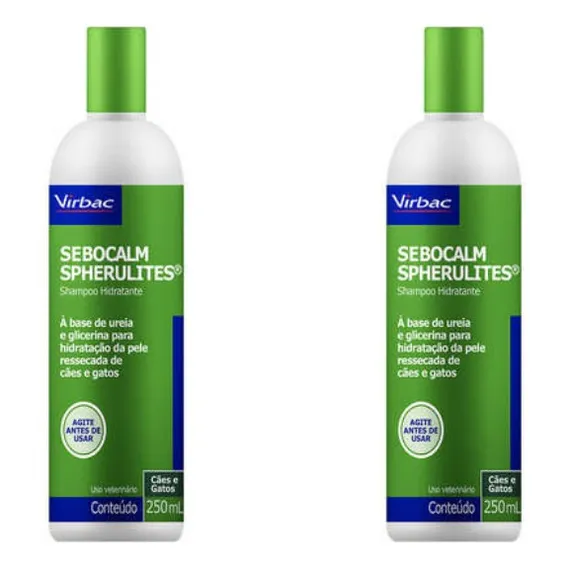 2 Sebocalm Shampoo 250ml - Virbac Fragrância Leve Foto 1