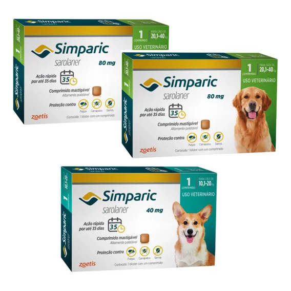 2 Simparic 80mg 20 A 40kg 1 Comp E 1 Simparic 40mg 1 Comp Foto 1