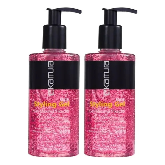 2 Style Styling Gel C. Kamura - Máxima Fixação 245g Cada Foto 1