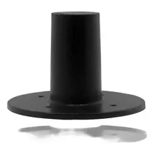 2 Suporte AlumÃnio Copo Chapeu Para Pedestal De Caixa De Som Cor Preto Foto mini 3