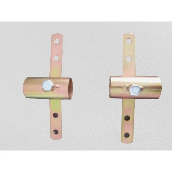 2 Suporte Antena Pregar Simples Aço Galvanizado P/ Tubo 3/4 Foto 1