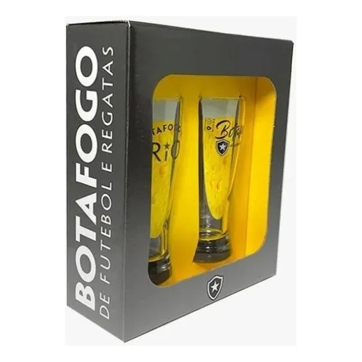 2 Taças De Chopp 300ml Botafogo Na Caixa Foto 1