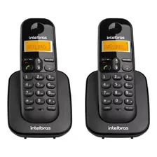 2 Telefones Sem Fio Intelbras Ts3112 Com Identificador Ramal Cor Preto Foto mini  3