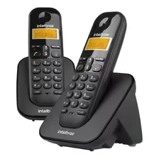 2 Telefones Sem Fio Intelbras Ts3112 Com Identificador Ramal Cor Preto Foto  mini 1