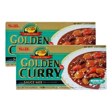 2 Tempero Golden Curry Sabor Picante NÃvel Médio S&b 220g Foto mini 2
