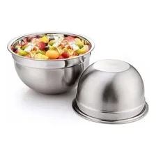 2 Tigela Bowl Saladeira Bacia Funda 22cm Inox 1,6l R3116-22 Foto mini 2