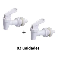 2 Torneira Branca Com Adaptador Para Bebedouros Foto mini 1