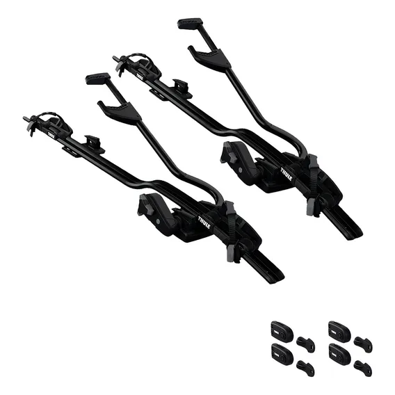 2 Transbikes De Teto Thule Proride 598b Preto/ Brinde Cor Preto Foto 1