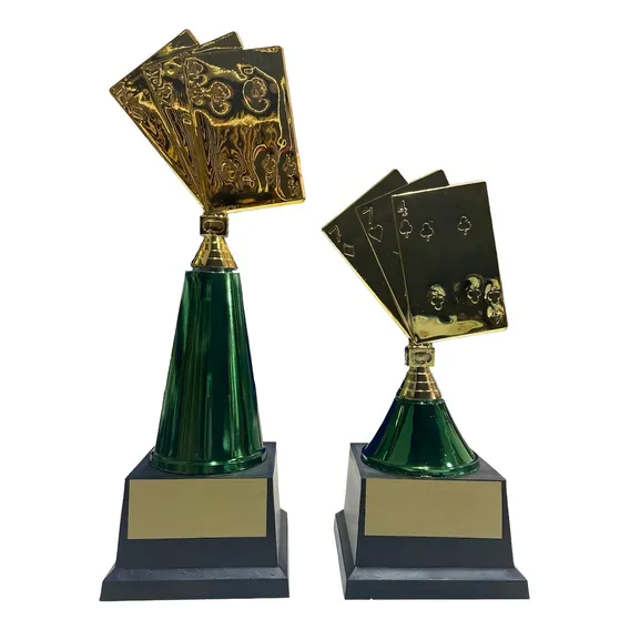 2 Troféu P/ Truco Carteado Baralho Torneio Campeonato Foto 1
