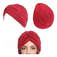 2 Turbante Indiano Feminino Cores De Atacado Cor Cores Variadas Desenho Do Tecido Liso Foto mini 2