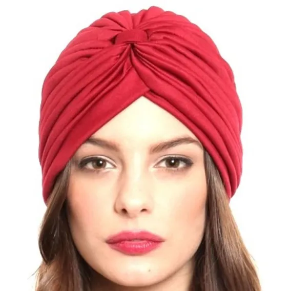 2 Turbante Indiano Feminino Cores De Atacado Cor Cores Variadas Desenho Do Tecido Liso Foto 1