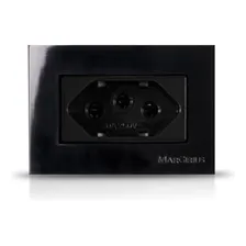 2 Unid. Tomada Para Moveis Mdf 2p T Preta 20a 250v Nbr 14136 Cor Preto Foto mini 2