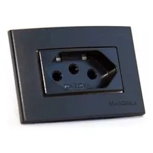 2 Unid. Tomada Para Moveis Mdf 2p T Preta 20a 250v Nbr 14136 Cor Preto Foto mini 3