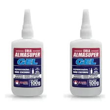 2 Unidades Cola Almasuper Gel 100g Instantânea Marceneiro Cor Transparente Foto mini 1