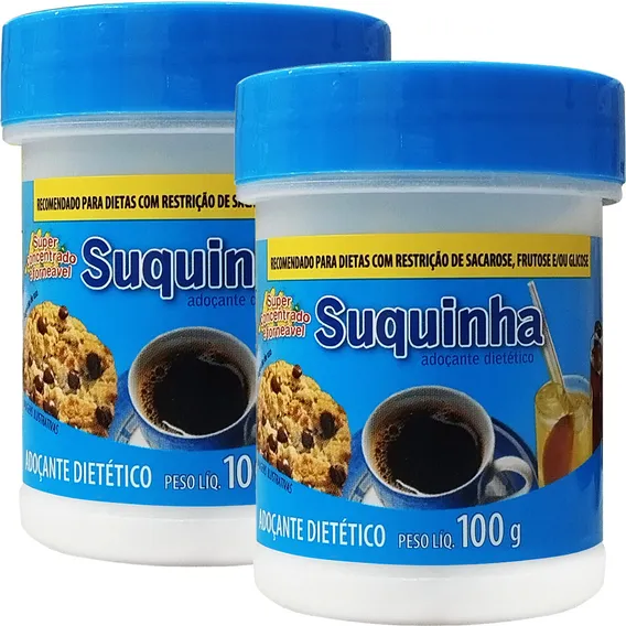 2 Unidades Suquinha Adoçante Dietético Kerry 100g Foto 1
