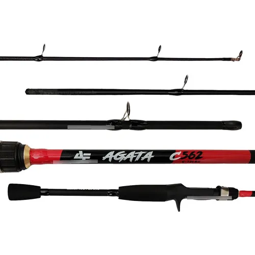 2 Varas Carretilha Carbono Ágata C 562 Albatroz 1,68m 6-12lb Foto 1