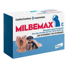 2 VermÃfugo Milbemax C P/ Cães Até 5kg Com 2 Comprimidos Foto mini 2