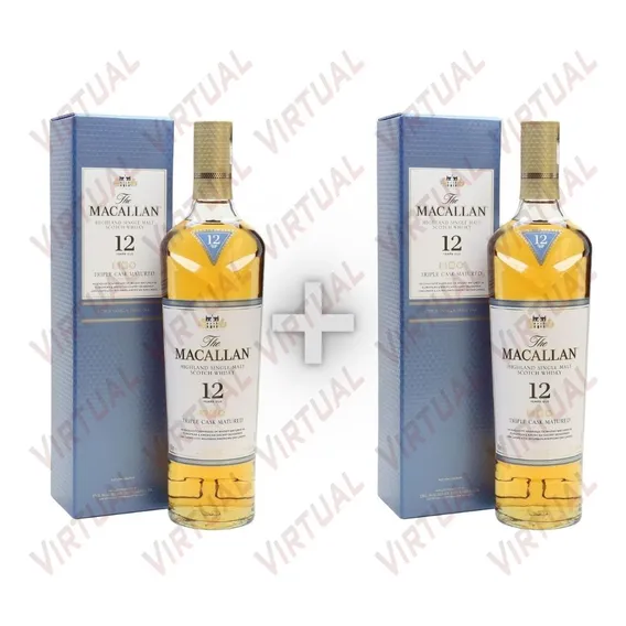 2 Whisky Macallan Triple Cask Matured 12 Anos Single Malt Foto 1