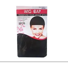 2 Wig Cap Touca Preta Para Peruca Wig Front Proteses Foto mini 1