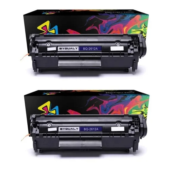 2 X Cartucho Toner Para Q2612a 2612a 12a P/1010 1015 1018 1020 1022 Foto 1
