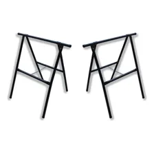 2 X Cavalete / Andaime Aço Tubular 90x80 Suporta 150kg Foto mini 1