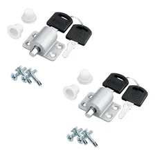 2 X Fechadura Tranca Trava P/ Janela Porta Correr 206 Cor Cinza Foto  mini 1