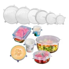 2 X Kits 6 Tampas Tampa Tudo Ecol贸gicas Silicone Branco 12 Foto mini 2