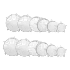 2 X Kits 6 Tampas Tampa Tudo Ecol贸gicas Silicone Branco 12 Foto mini 1