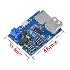 2 X M贸dulo Decodificador Amplificador De 脕udio Mp3 Arduino Foto mini 3