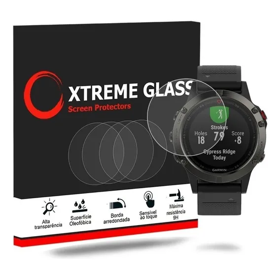2 X Película Para Garmin Fenix 5 Plus Proteção Invisível Foto 1