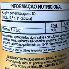 2 X Vitamina B12 Metilcobalamina 500mg 120 Cápsulas Alto Teor de Vitamina B12 Foto mini 3