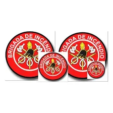 20 Adesivos Brigada De IncĂȘndio Brigadista 4,5x4,5cm Foto mini 1
