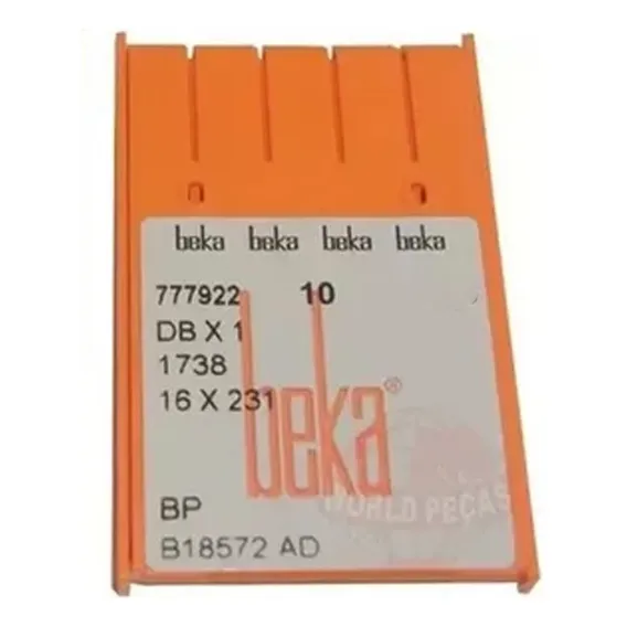 20 Agulhas Beka Dbx1 Máquina Reta Cabo Fino Cor 10/70 Foto 1