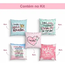 20 Almofadas Decorativas Dia Das Mães 20 X 20 Minha Rainha Cor Colorida Foto mini 3