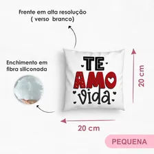 20 Almofadinhas Decorativas Te Amo Dia Dos Namorados 20x20cm Cor Kit 05 Foto mini  2