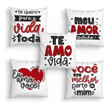20 Almofadinhas Decorativas Te Amo Dia Dos Namorados 20x20cm Cor Kit 05 Foto  mini 1