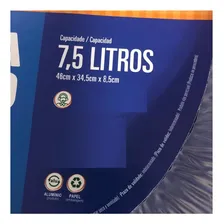 20 Assadeira De AlumÃnio Oval Grande 7,5 Litros Mello (1cx) Cor Prateado Foto mini 4
