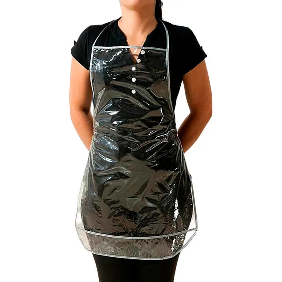 20 Aventais Plástico Transparente Pvc Cristal 60cm X 46cm Foto 1