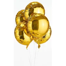 20 Balão Dourado Metalizado Redondo 45cm Gás Hélio Festa Ar REDONDO 18 Foto  mini 1