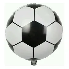 20 Balão Bola Futebol Metalizado 22cm Centro Mesa + Varetas Foto mini 3