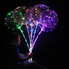 20 Balão Led Colorido Vareta Pilha Festa Atacado Casament Foto mini 4