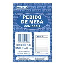 20 Blocos Comanda Pedido De Mesa C/ C贸pia 2 Vias 50x2 S茫o Domingos Pedido Mesa Foto mini 1