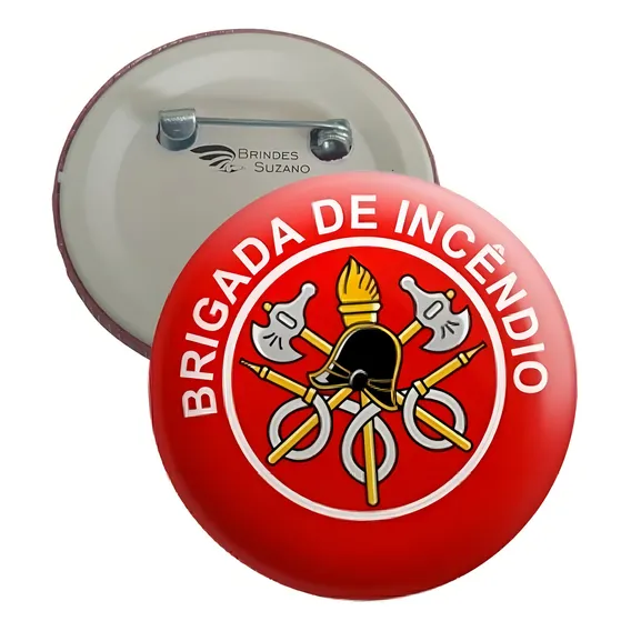 20 Botons Botton Buttons Broches Brigada De IncĂȘndio 3,5 Foto 1