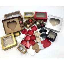 20 Caixas 15x15x4cm: T F- Visor -bombom/brigadeiro/trufas Foto mini 3