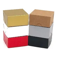20 Caixas Para Doces 8x8x4cm Acomoda 4 Doces Variados Cor Preta Foto mini 1