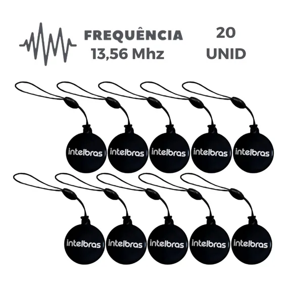 20 Chaveiros Aproximação Rfid Mifare Xid 1000 Intelbras Foto 1