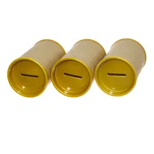 20 Cofrinhos Papelão 6x9,5cm Para Personalizar - Cor Dourado-escuro Liso Foto mini 1